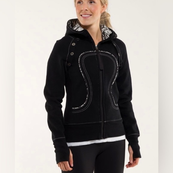 Sz2*Rare*Lululemon Special Edition Scuba hoodie detachable sleeves deep coal EUC - Picture 4 of 16